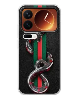 Чохол для Xiaomi 17 Pro з картинкою «Gucci — змія на смузі»