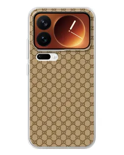 Чохол для Xiaomi 17 Pro з картинкою «Gucci — класичний беж»