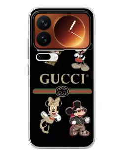 Чохол для Xiaomi 17 Pro з картинкою «Gucci — герої Disney та монограма»