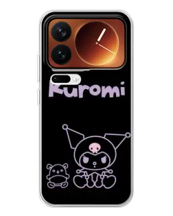 Чехол для Xiaomi 17 Pro с картинкой «Kuromi — черный минимализм» Чехол для Xiaomi 17 Pro с картинкой «Kuromi — черный минимализм»