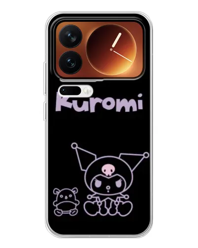 Чехол для Xiaomi 17 Pro с картинкой «Kuromi — черный минимализм» Чехол для Xiaomi 17 Pro с картинкой «Kuromi — черный минимализм»