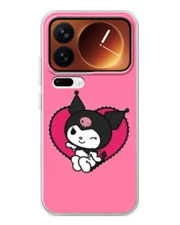 Чохол для Xiaomi 17 Pro з картинкою «Kuromi — любов у серці»