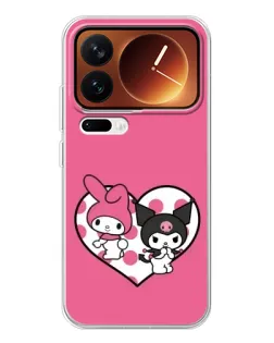 Чохол для Xiaomi 17 Pro з картинкою «Kuromi та My Melody»