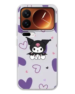 Чохол для Xiaomi 17 Pro з картинкою «Kuromi та лавандові серця»