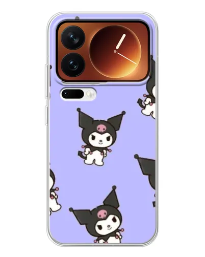 Чехол для Xiaomi 17 Pro с картинкой «Паттерн с Kuromi» Чехол для Xiaomi 17 Pro с картинкой «Паттерн с Kuromi»