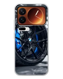 Чехол для Xiaomi 17 Pro с картинкой «Колесо BMW вблизи»