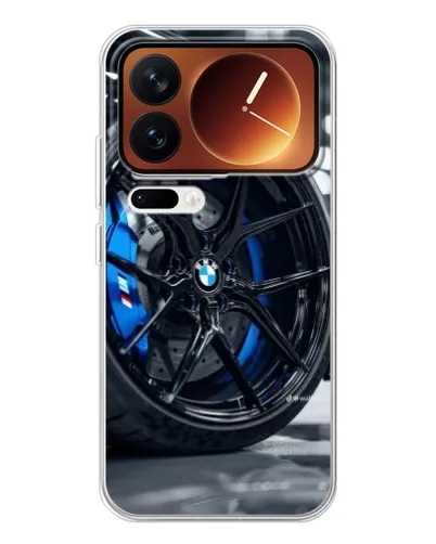 Чехол для Xiaomi 17 Pro с картинкой «Колесо BMW вблизи»