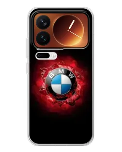 Чехол для Xiaomi 17 Pro с картинкой «Логотип BMW — вспышка»