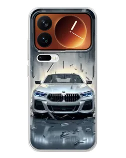Чехол для Xiaomi 17 Pro с картинкой «BMW в свете фар»
