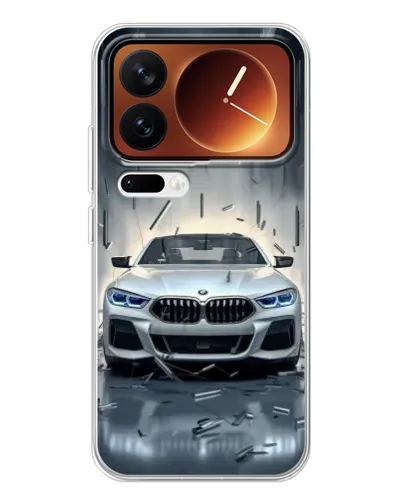 Чехол для Xiaomi 17 Pro с картинкой «BMW в свете фар»