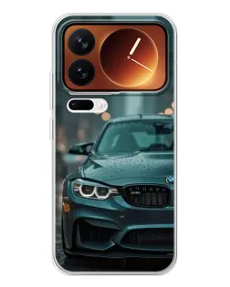 Чехол для Xiaomi 17 Pro с картинкой «BMW в огнях города»