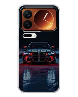 Чехол для Xiaomi 17 Pro с картинкой «BMW на мокрой дороге»