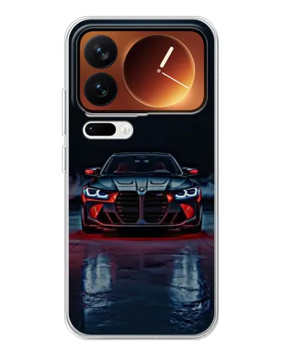 Чехол для Xiaomi 17 Pro с картинкой «BMW на мокрой дороге»
