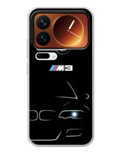 Чехол для Xiaomi 17 Pro с картинкой «Минималистичный принт BMW M3»