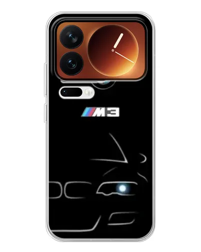 Чехол для Xiaomi 17 Pro с картинкой «Минималистичный принт BMW M3»