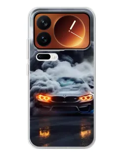 Чехол для Xiaomi 17 Pro с картинкой «BMW в дыму»
