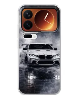 Чехол для Xiaomi 17 Pro с картинкой «BMW сквозь туман»