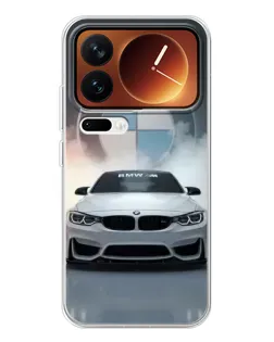 Чехол для Xiaomi 17 Pro с картинкой «BMW в белом дыму» Чехол для Xiaomi 17 Pro с картинкой «BMW в белом дыму»