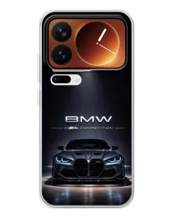 Чехол для Xiaomi 17 Pro с картинкой «BMW сквозь ночной город» Чехол для Xiaomi 17 Pro с картинкой «BMW сквозь ночной город»
