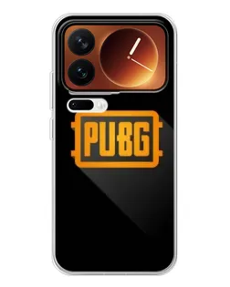 Чехол для Xiaomi 17 Pro с картинкой «PUBG — рамка лого»