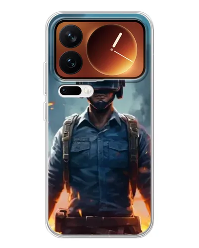 Чехол для Xiaomi 17 Pro с картинкой «PUBG — реалистичный герой» Чехол для Xiaomi 17 Pro с картинкой «PUBG — реалистичный герой»
