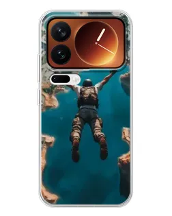 Чехол для Xiaomi 17 Pro с картинкой «PUBG — свободное падение»