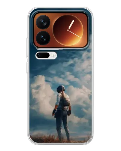 Чехол для Xiaomi 17 Pro с картинкой «Герой PUBG на скале» Чехол для Xiaomi 17 Pro с картинкой «Герой PUBG на скале»