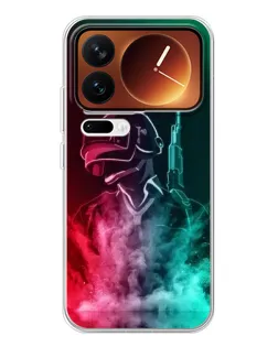 Чехол для Xiaomi 17 Pro с картинкой «PUBG — огненный воин»