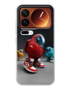 Чехол для Xiaomi 17 Pro с картинкой «Among Us — 3D стиль»