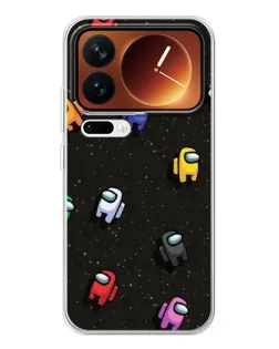 Чехол для Xiaomi 17 Pro с картинкой «Космический паттерн Among Us»