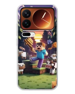 Чехол для Xiaomi 17 Pro с картинкой «Стив на ферме» Чехол для Xiaomi 17 Pro с картинкой «Стив на ферме»