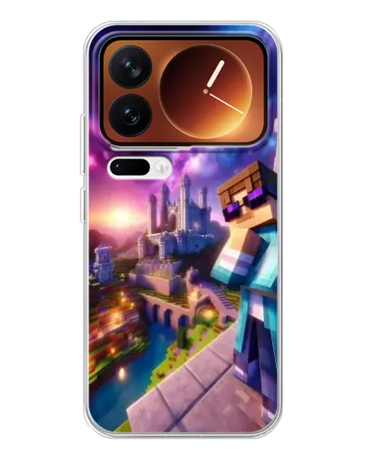 Чехол для Xiaomi 17 Pro с картинкой «Стив и космос»