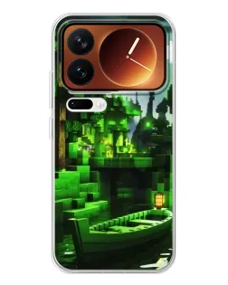 Чехол для Xiaomi 17 Pro с картинкой «Minecraft лесной пейзаж»