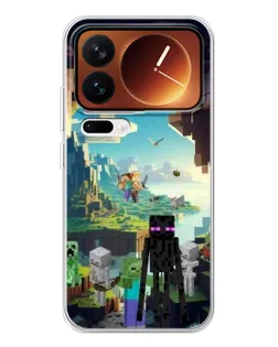 Чехол для Xiaomi 17 Pro с картинкой «Эндермен в лесу»