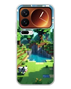 Чехол для Xiaomi 17 Pro с картинкой «Minecraft летний день»