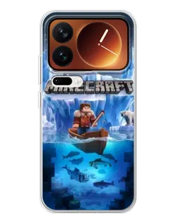 Чехол для Xiaomi 17 Pro с картинкой «Minecraft ледяной мир»