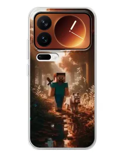Чехол для Xiaomi 17 Pro с картинкой «Стив в лесу»