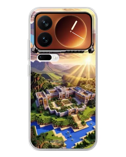 Чехол для Xiaomi 17 Pro с картинкой «Minecraft панорама»