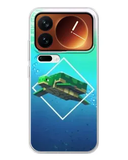 Чохол для Xiaomi 17 Pro з картинкою «Черепаха Minecraft»