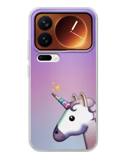 Чехол для Xiaomi 17 Pro с картинкой «Единорог градиент»