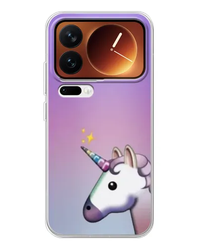 Чехол для Xiaomi 17 Pro с картинкой «Единорог градиент»
