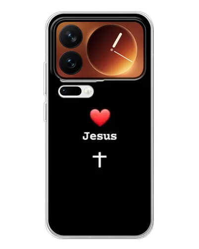Чехол для Xiaomi 17 Pro с картинкой «Сердце - Jesus» Чехол для Xiaomi 17 Pro с картинкой «Сердце - Jesus»