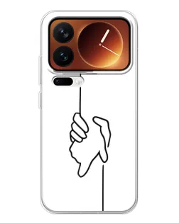 Чехол для Xiaomi 17 Pro с картинкой «Рука держит»