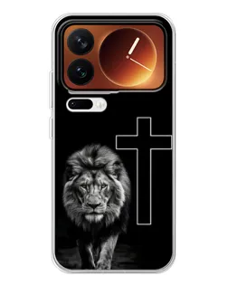 Чехол для Xiaomi 17 Pro с картинкой «Лев и Крест»