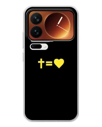 Чехол для Xiaomi 17 Pro с картинкой «Сердце и Крест» Чехол для Xiaomi 17 Pro с картинкой «Сердце и Крест»