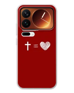 Чехол для Xiaomi 17 Pro с картинкой «Уравнение любви»