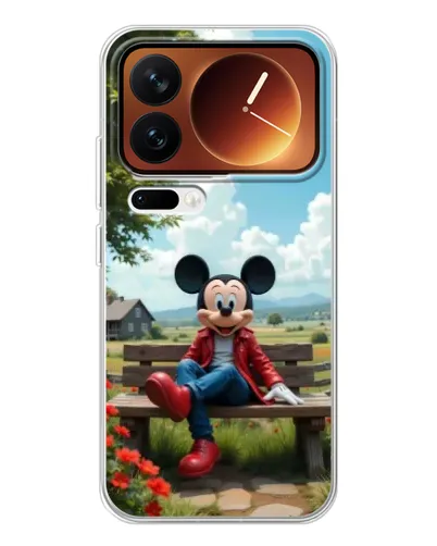 Чехол для Xiaomi 17 Pro с картинкой «Микки на скамейке» Чехол для Xiaomi 17 Pro с картинкой «Микки на скамейке»