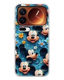 Чехол для Xiaomi 17 Pro с картинкой «Паттерн Микки и Минни»