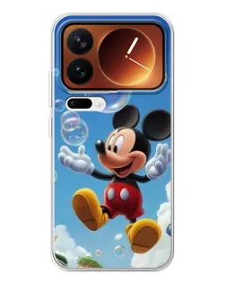 Чехол для Xiaomi 17 Pro с картинкой «Mickey и мыльные пузыри»