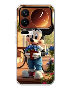 Чехол для Xiaomi 17 Pro с картинкой «Микки садовод»